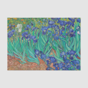 Van Gogh Iopen. Blauwe florale impressionisme Tissuepapier