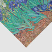 Van Gogh Iopen. Blauwe florale  impressionisme Tissuepapier (Detail)