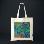 Van Gogh Iopen. Blauwe florale  impressionisme Tote Bag<br><div class="desc">Van Gogh "Irises" canvas tas. Blauwe florale impressionistische kunst.</div>