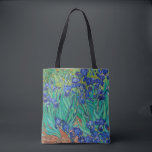 Van Gogh Iopen. Blauwe florale  impressionisme Tote Bag<br><div class="desc">Van Gogh "Irises" canvas tas. Blauwe florale impressionistische kunst.</div>