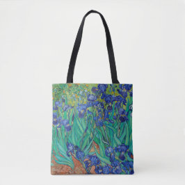 Van Gogh Iopen. Blauwe florale  impressionisme Tote Bag