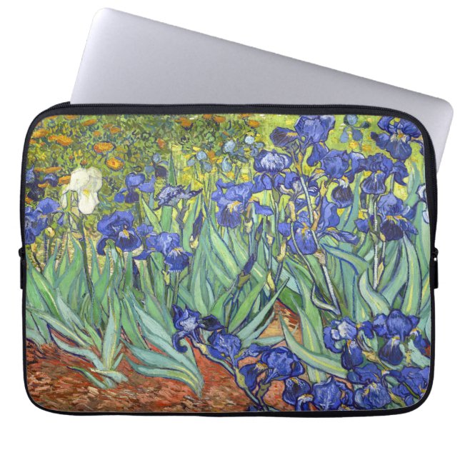 Van Gogh Iopen  Fine Art Floral Laptop Sleeve (Voorkant)
