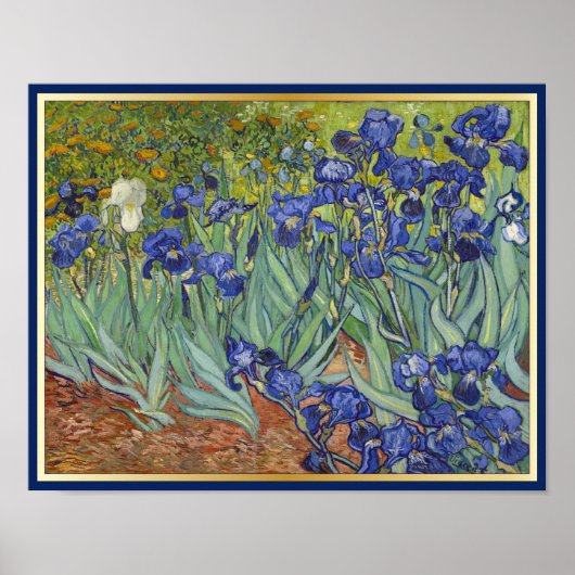 Van Gogh Iopen  Fine Art Floral Poster (Voorkant)