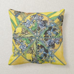 Van Gogh Iris Kaleidoscope Art Pillow Kussen