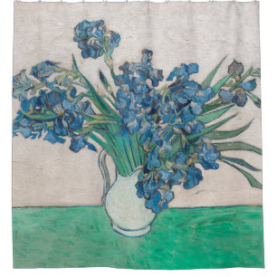 Van Gogh Iris Vaas Schilderij Impressionisme Douchegordijn