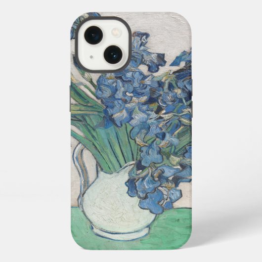 Van Gogh Iris Vaas Schilderij Impressionisme iPhone Hoesje (Achterkant)