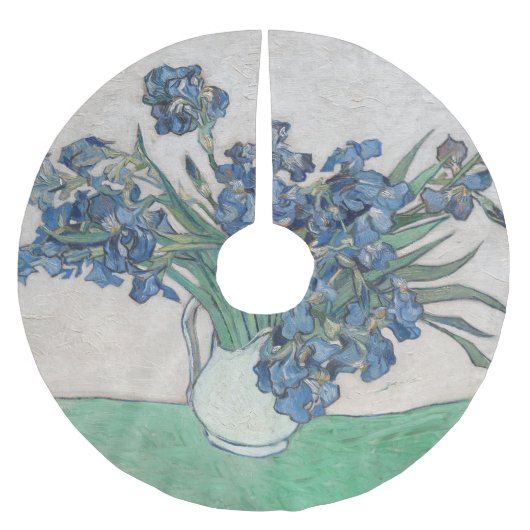 Van Gogh Iris Vaas Schilderij Impressionisme Kerstboom Rok (Voorkant)