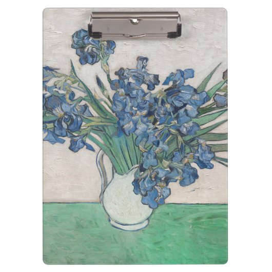 Van Gogh Iris Vaas Schilderij Impressionisme Klembord (Voorkant)