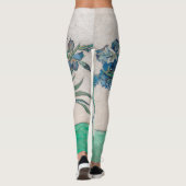 Van Gogh Iris Vaas Schilderij Impressionisme Leggings (Achterkant)