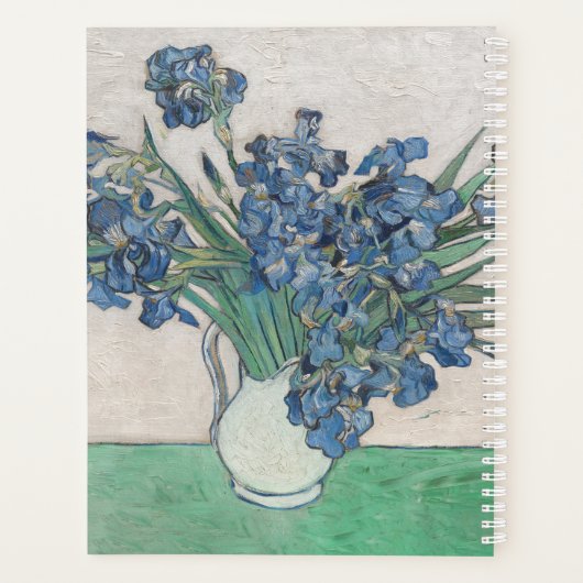 Van Gogh Iris Vaas Schilderij Impressionisme Planner (Achterkant)