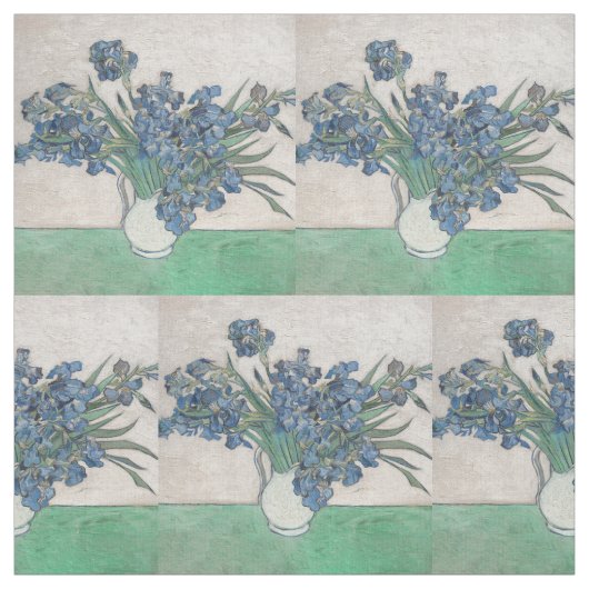 Van Gogh Iris Vaas Schilderij Impressionisme Stof (Swatch)