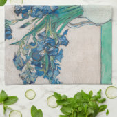 Van Gogh Iris Vaas Schilderij Impressionisme Theedoek (Gevouwen)