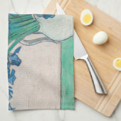 Van Gogh Iris Vaas Schilderij Impressionisme Theedoek (Quarter Fold)