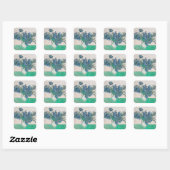 Van Gogh Iris Vaas Schilderij Impressionisme Vierkante Sticker (Vel)