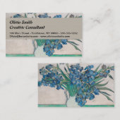 Van Gogh Iris Vaas Schilderij Impressionisme Visitekaartje (Voorkant / Achterkant)