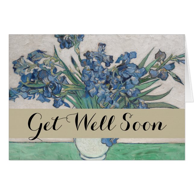 Van Gogh Iris Vase Schilderend Impressionisme (Voorkant Horizontaal)