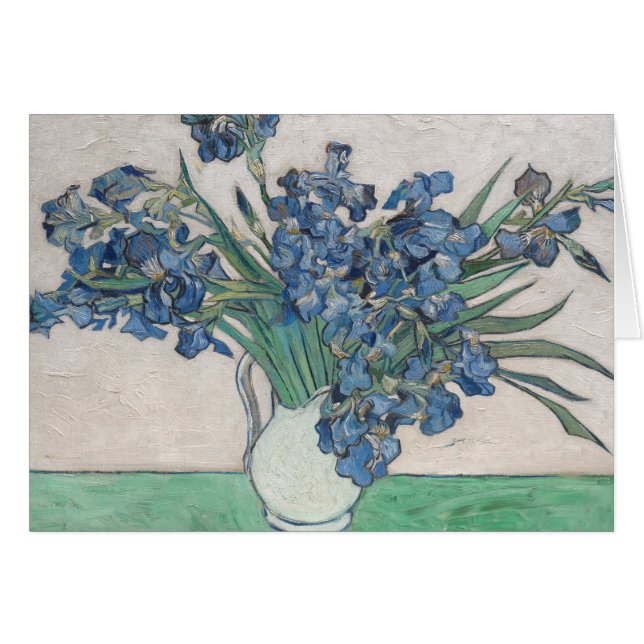 Van Gogh Iris Vase Schilderend Impressionisme (Voorkant Horizontaal)