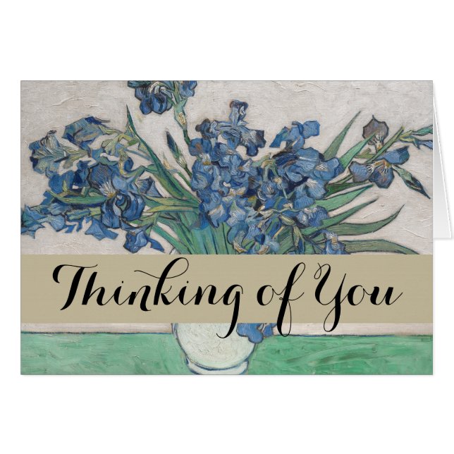 Van Gogh Iris Vase Schilderend Impressionisme (Voorkant Horizontaal)