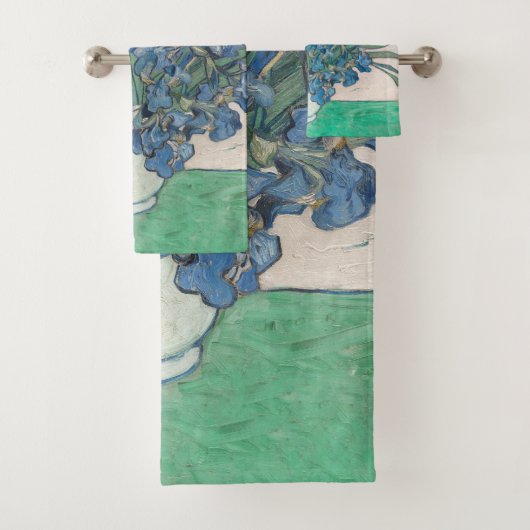 Van Gogh Iris Vase Schilderend Impressionisme Bad Handdoek (Insitu)