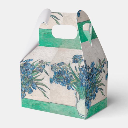 Van Gogh Iris Vase Schilderend Impressionisme Bedankdoosjes (Achterkant)