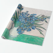 Van Gogh Iris Vase Schilderend Impressionisme Cadeaupapier (Uitgerold)