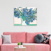 Van Gogh Iris Vase Schilderend Impressionisme Canvas Afdruk (Insitu (Woonkamer))