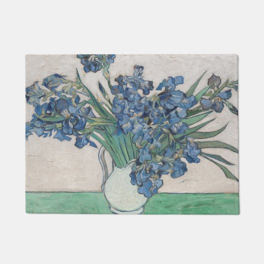 Van Gogh Iris Vase Schilderend Impressionisme Deurmat (Voorkant)