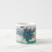 Van Gogh Iris Vase Schilderend Impressionisme Espresso Kop (Voorkant)