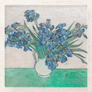 Van Gogh Iris Vase Schilderend Impressionisme Glazen Onderzetter