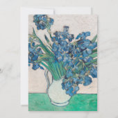 Van Gogh Iris Vase Schilderend Impressionisme Kaart (Achterkant)