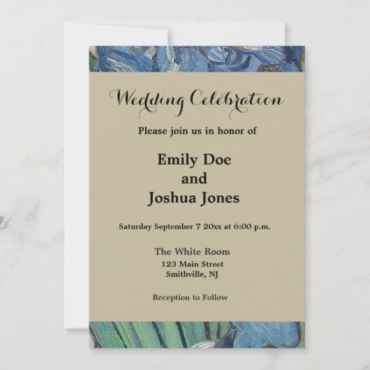 Van Gogh Iris Vase Schilderend Impressionisme Kaart (Voorkant)