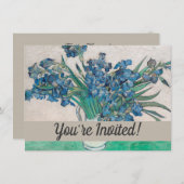Van Gogh Iris Vase Schilderend Impressionisme Kaart (Voorkant / Achterkant)