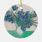 Van Gogh Iris Vase Schilderend Impressionisme Keramisch Ornament (Voorkant)