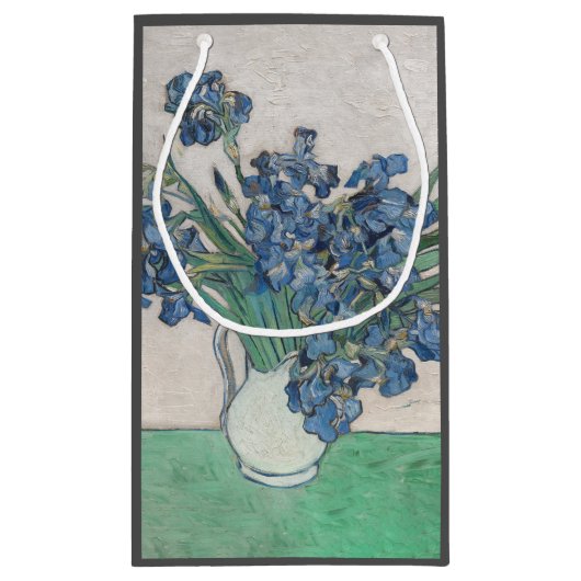 Van Gogh Iris Vase Schilderend Impressionisme Klein Cadeauzakje (Achterkant)