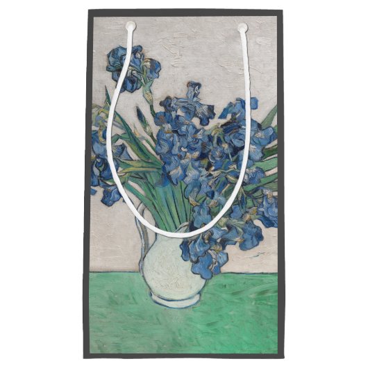 Van Gogh Iris Vase Schilderend Impressionisme Klein Cadeauzakje (Voorkant)