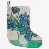 Van Gogh Iris Vase Schilderend Impressionisme Kleine Kerstsok (Voorkant)