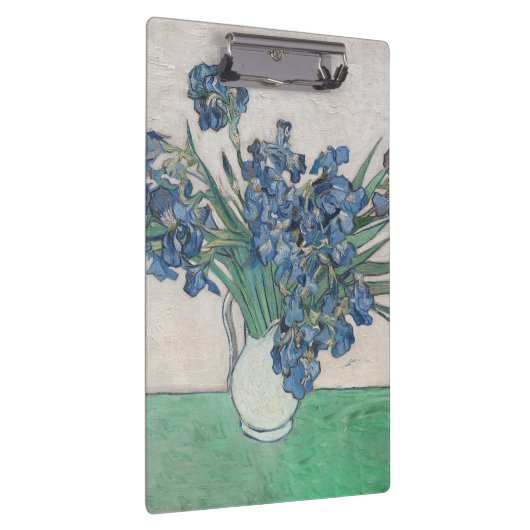 Van Gogh Iris Vase Schilderend Impressionisme Klembord (Rechts)