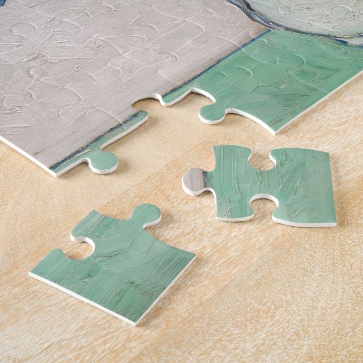 Van Gogh Iris Vase Schilderend Impressionisme Legpuzzel (Zijkant)