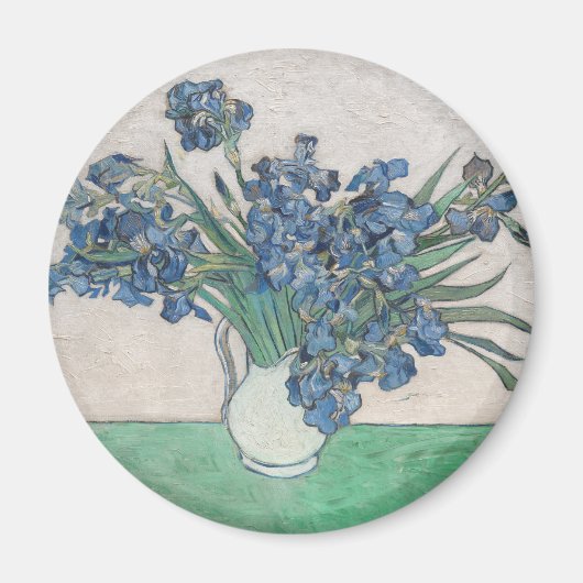 Van Gogh Iris Vase Schilderend Impressionisme Magneet (Voorkant)