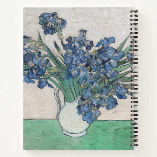 Van Gogh Iris Vase Schilderend Impressionisme Notitieboek (Achterkant)