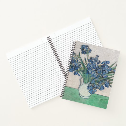 Van Gogh Iris Vase Schilderend Impressionisme Notitieboek (Binnen)