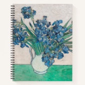 Van Gogh Iris Vase Schilderend Impressionisme Notitieboek (Voorkant)