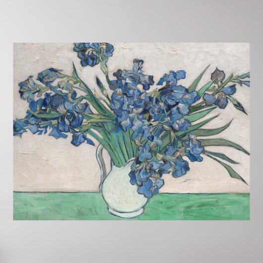 Van Gogh Iris Vase Schilderend Impressionisme Poster (Voorkant)