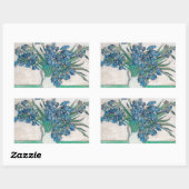 Van Gogh Iris Vase Schilderend Impressionisme Rechthoekige Sticker (Vel)
