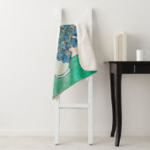 Van Gogh Iris Vase Schilderend Impressionisme Sherpa Deken (In situ)