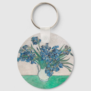 Van Gogh Iris Vase Schilderend Impressionisme Sleutelhanger