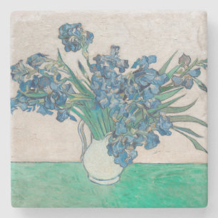 Van Gogh Iris Vase Schilderend Impressionisme Stenen Onderzetter