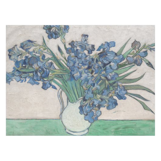 Van Gogh Iris Vase Schilderend Impressionisme Tafelkleed (Voorkant (Horizontaal))