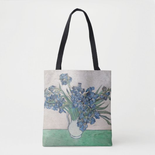 Van Gogh Iris Vase Schilderend Impressionisme Tote Bag (Voorkant)