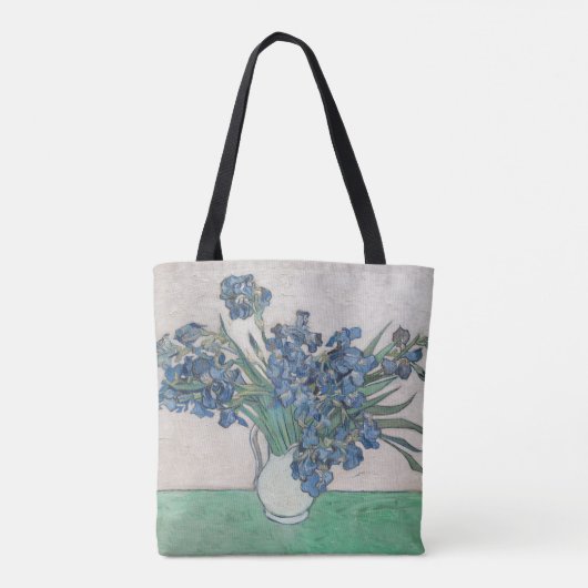 Van Gogh Iris Vase Schilderend Impressionisme Tote Bag (Achterkant)